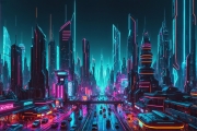 Neon Grid Horizon